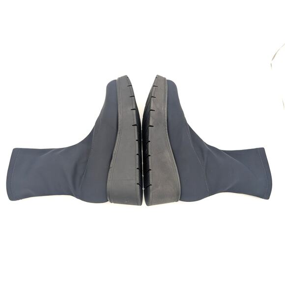 La Canadienne Knit Jared Platform Bootie Women's Black Size US11M EU42 - Picture 9 of 14